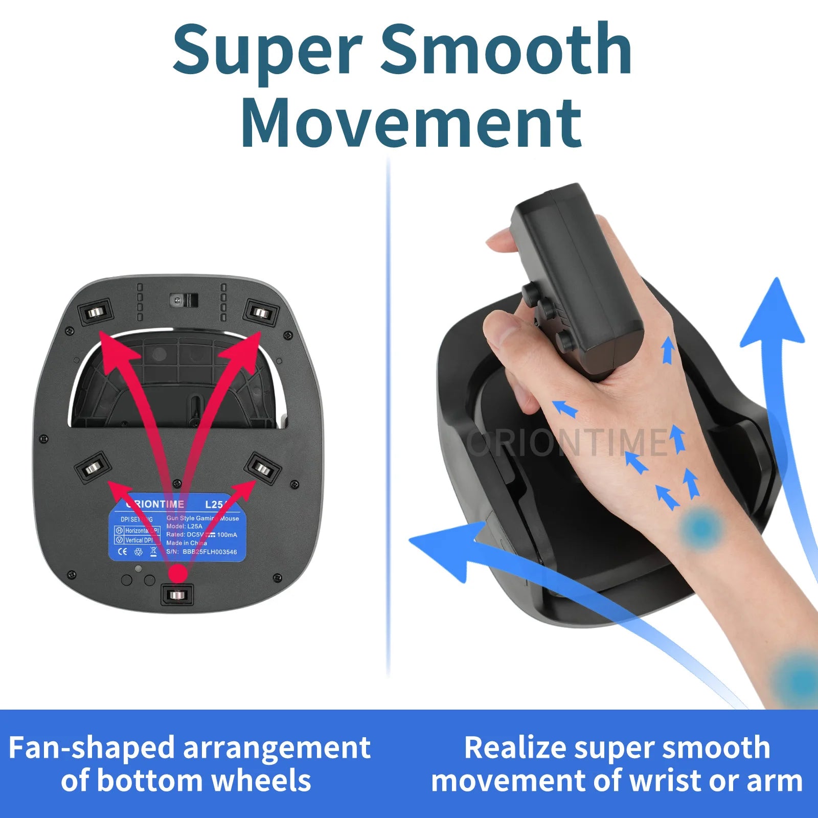 Game Mouse L24 L25A Gun Mouse OrionTime FPS Game Pistol Handle Grip Wired Peripherals Pc Custom Gamer Accessories Gaming Mice