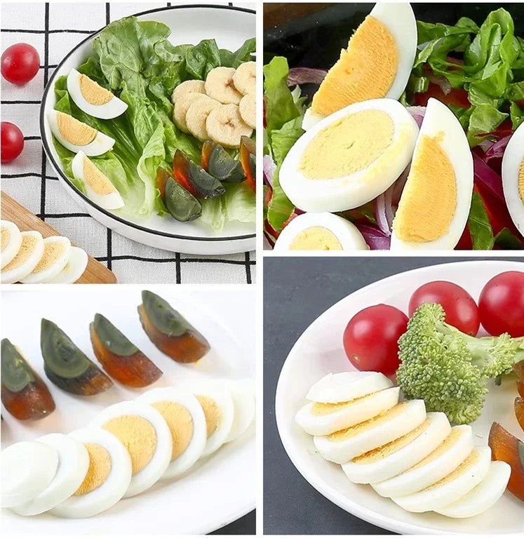 Multifunctional Egg Cutter Stainless Steel Egg Slicer Sectioner Cutter Mold Flower-Shape Luncheon Meat Cutter Kitchen Gadgets