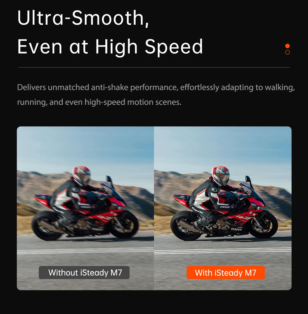 Hohem iSteady  M6 3-Axis Handheld Stabilizer hohem m7 Gimbal for Smartphone w Magnetic Fill Light Face Tracking pk weebill m7