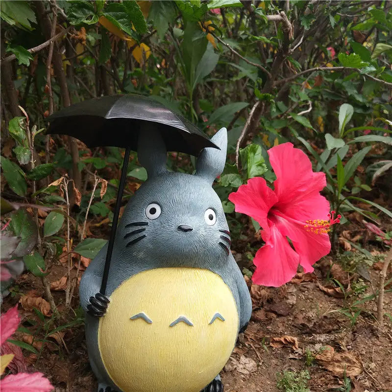 Large Garden Statue Cartoon Anime Totoroeds Sculpture Creative Kawaii Miyazakis Hayaos Totoros Resin Figurines Garden Home Decor