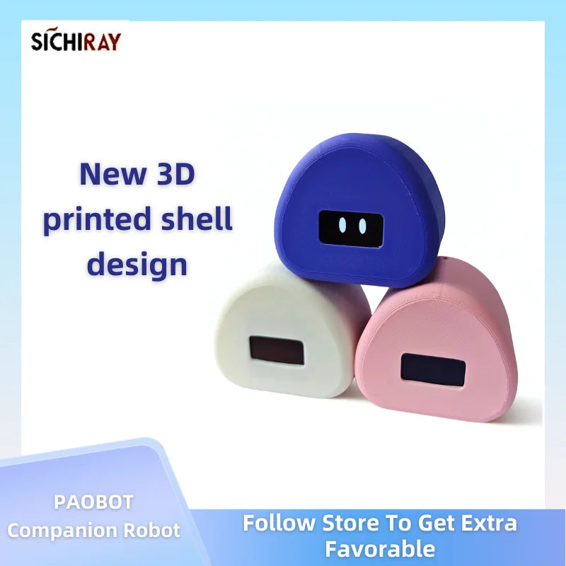 PAOBOT Intelligence Robot Companion Emo Robot Pets Interactive Smart Robot Toy Mini Desktop Robot Electronic Tamagotchi