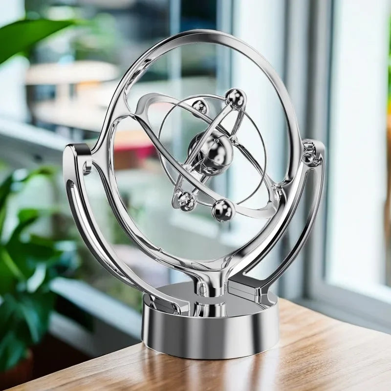 Rotating Magnetic Wobbler Earth Perpetual Motion Desktop Model Celestial Orbit USB Decor Ornament Unique Planetarium Track Gift
