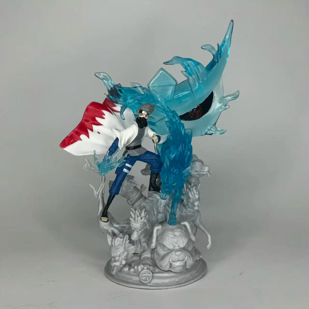 Hokage GK sixth generation CS flag wooden Kakashi statue scene model boxed figurine