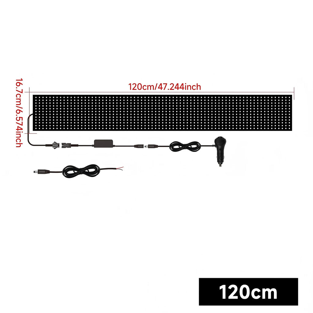 Truck Car Devil Eye LED Matrix Pixel Panel Light APP Remote Control Soft Foldable Lighting Scrolling For Board Windshield 12/24V