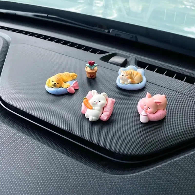 Cute Cars Accessories Funny Kawaii Animal Ornament Auto Central Control Screen Rearview Mirror Decor Car Accessories Interior