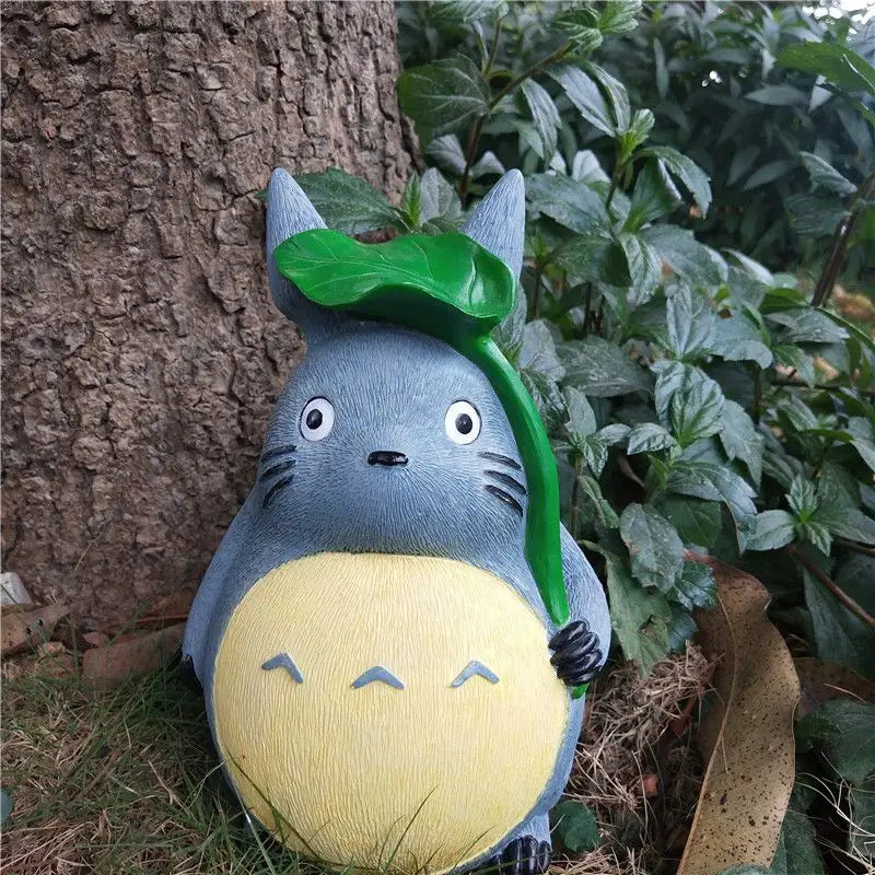Large Garden Statue Cartoon Anime Totoroeds Sculpture Creative Kawaii Miyazakis Hayaos Totoros Resin Figurines Garden Home Decor