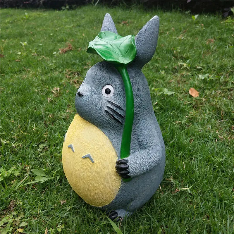 Large Garden Statue Cartoon Anime Totoroeds Sculpture Creative Kawaii Miyazakis Hayaos Totoros Resin Figurines Garden Home Decor