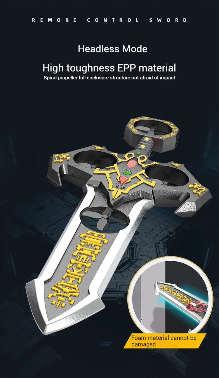 73cm RC Sword Toy with Gesture Sensing Remote Control Foam Flying Vehicle Cool Children's Play Tool Remote Control Flying Sword