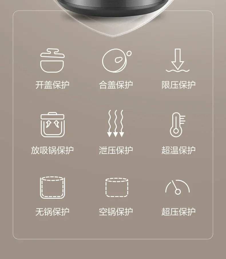 Supor electric pressure cooker pressure cooker household kitchen 6L liter  intelligent automatic rice cooker new