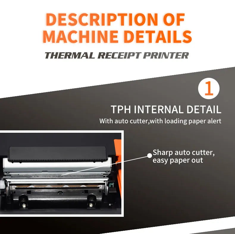 HZTZ 80mm Thermal Receipt Printer HZ-8360 Automatic Cutter Restaurant Kitchen POS Printer USB LAN Bluetooth