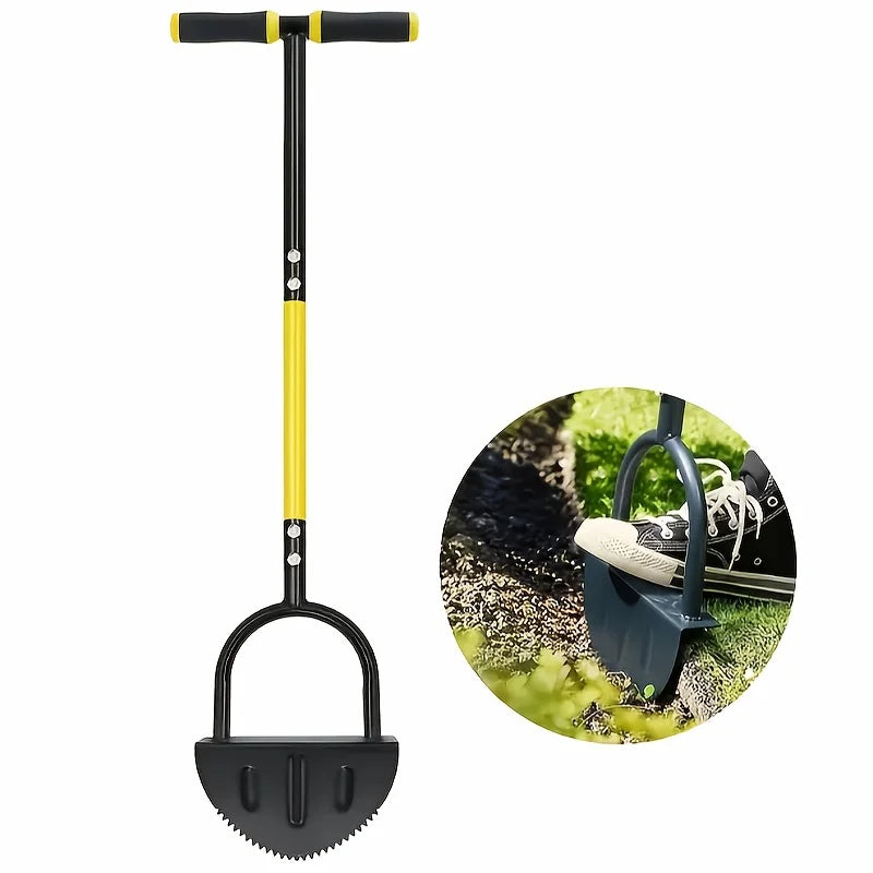 Half Moon Edger Garden Grass Manual Trimming Shovel Lawn Mowing Weeding Tools Serrated Edger Lawn Tools Landscaping Edging Tools