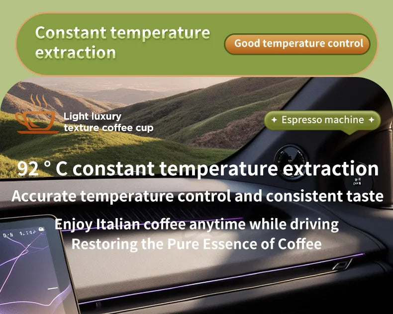 2-in-1 Wireless Electric Espresso Coffee Machine for Car & Home Camping Portable Coffee MakerCapsule Powder Travel Coffee Maker