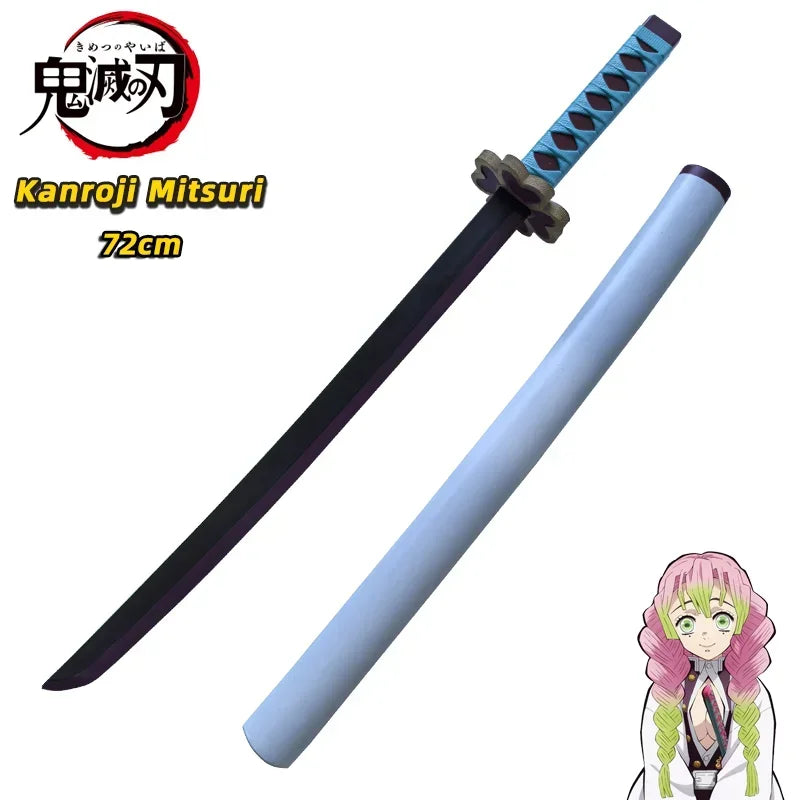 Demon Slayer Katana Original Assembled Anime Sword Cosplay Props Orange  Tomioka Giyuu Kamado Tanjirou  Swords 72cm