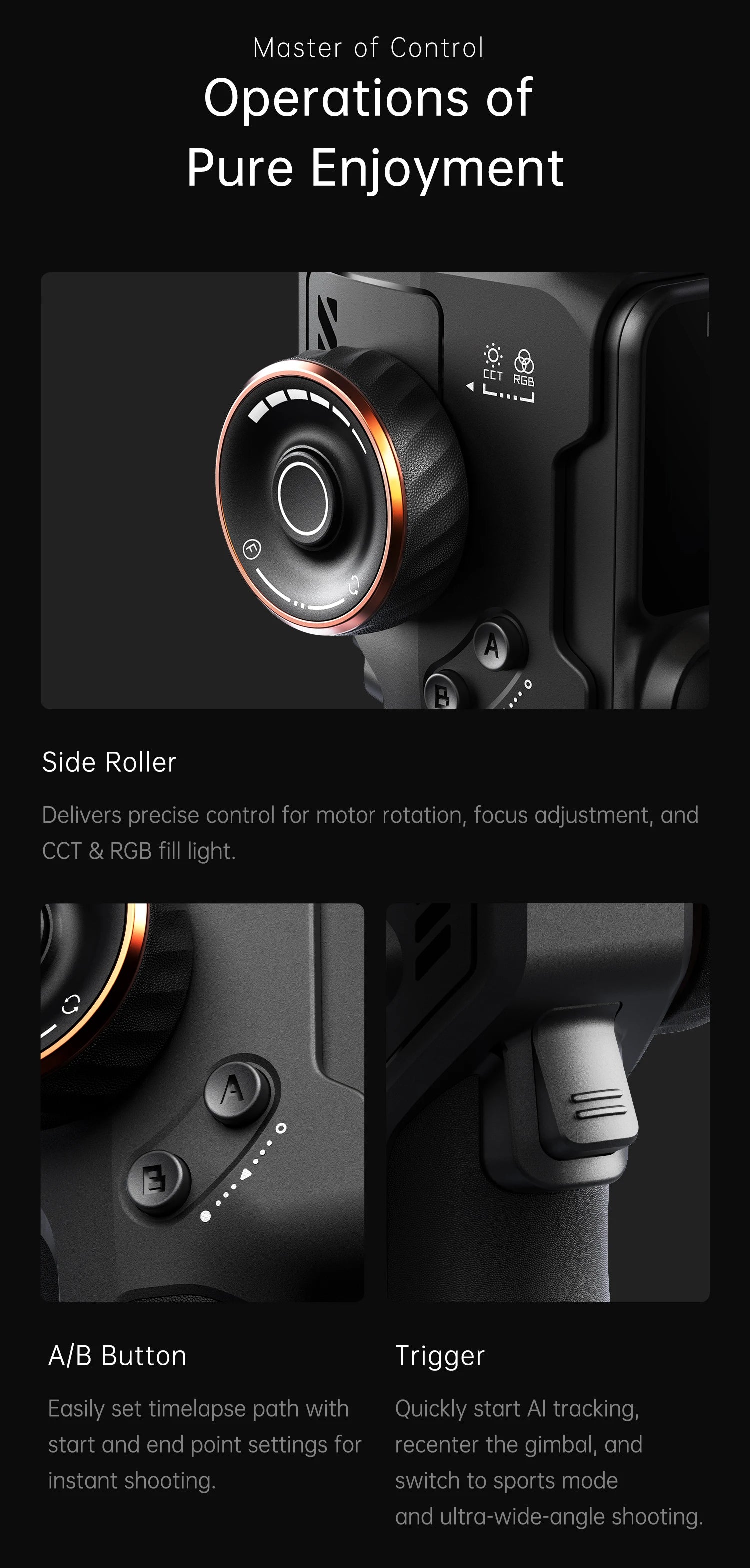 Hohem iSteady  M6 3-Axis Handheld Stabilizer hohem m7 Gimbal for Smartphone w Magnetic Fill Light Face Tracking pk weebill m7