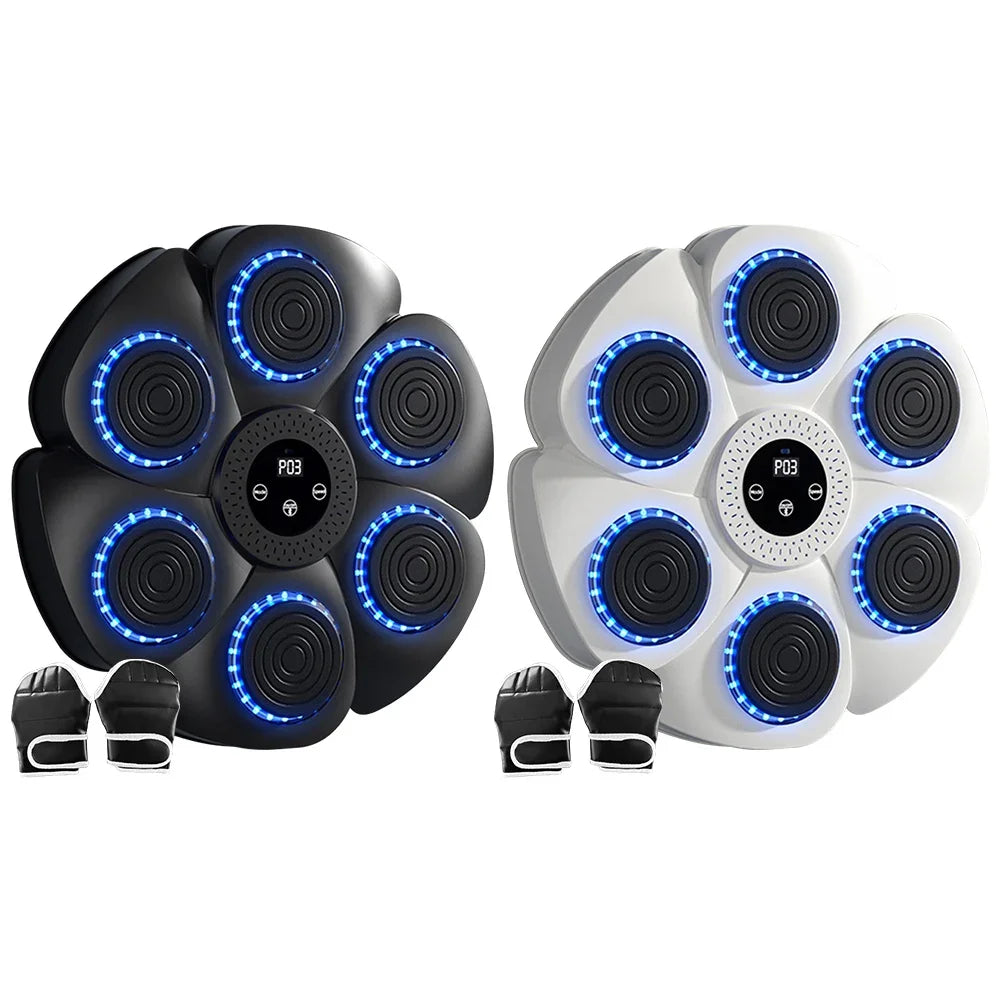 Music Boxing Machine Boxing Training Punching Equipment Type C Charging Workout Boxing Target Machine RGB Light for Home Workout
