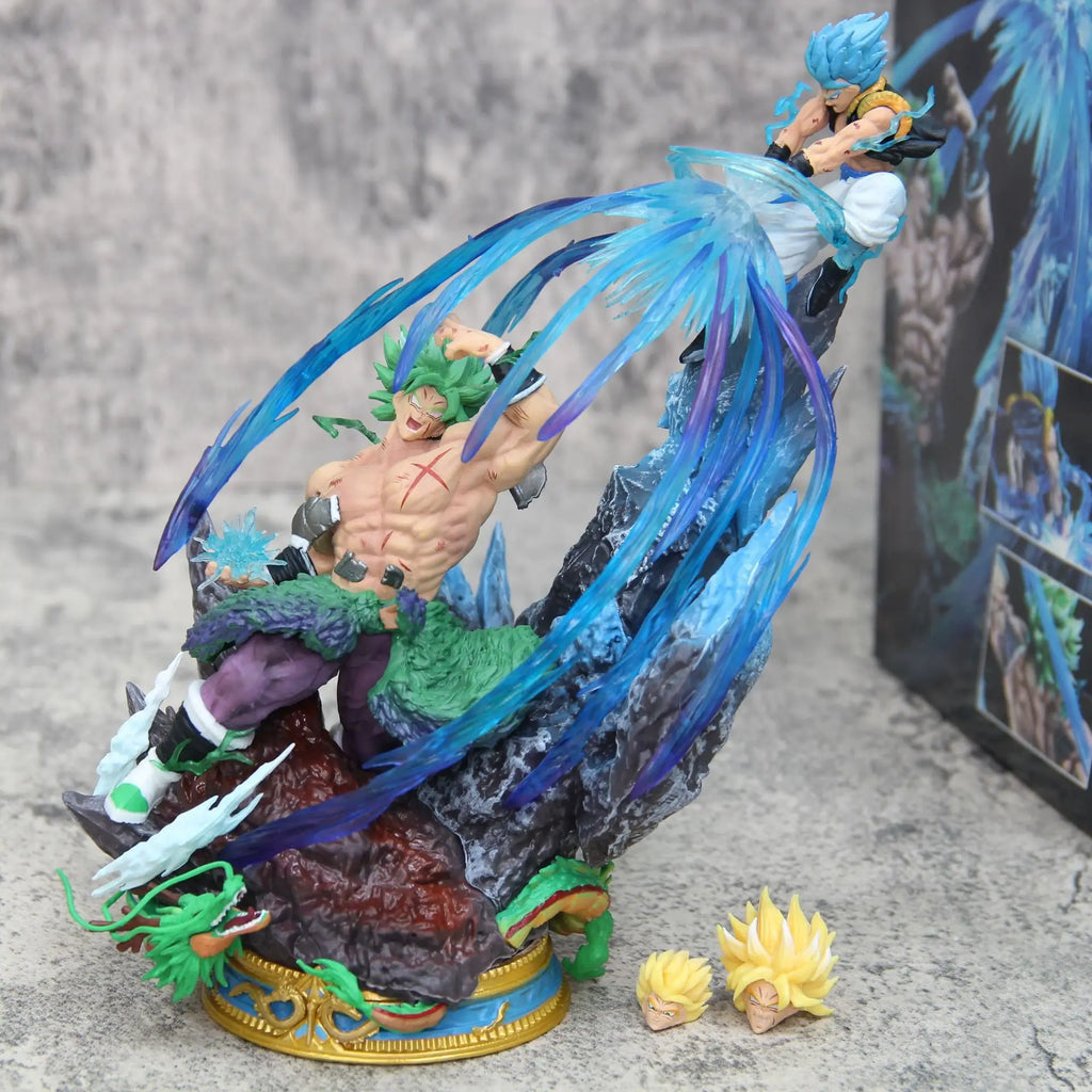 Anime Figure Dragon Ball Broly Vs Gogeta Figure Broly Figure Model Pvc Statue Dolls Collection Toy Decoration Christmas Toy Gift