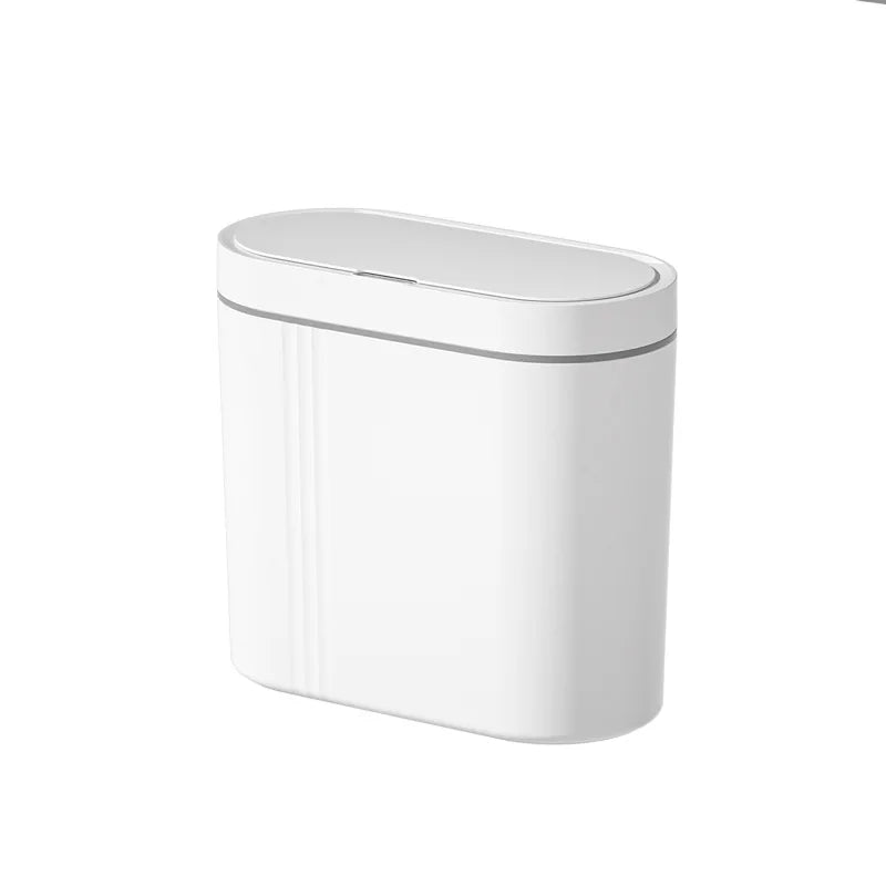 9L Smart Sensor Trash Can Wall Mounted Narrow Bathroom Toilet Garbage Bin Kitchen Automatic Wastebasket Waterpoof Waste Bin