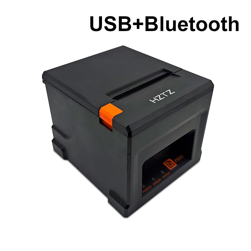 HZTZ 80mm Thermal Receipt Printer HZ-8360 Automatic Cutter Restaurant Kitchen POS Printer USB LAN Bluetooth