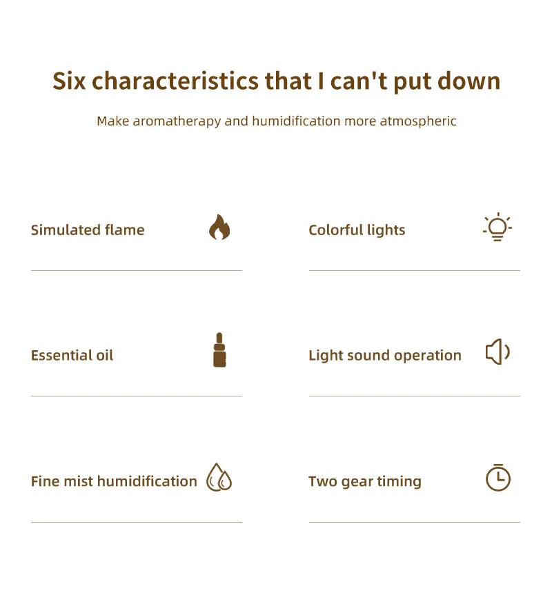 Volcano Bedroom Humidifier with Remote Control Fog Output Spray Desk Atmosphere Lamp Essential Oil Diffuser for Bedroom Home