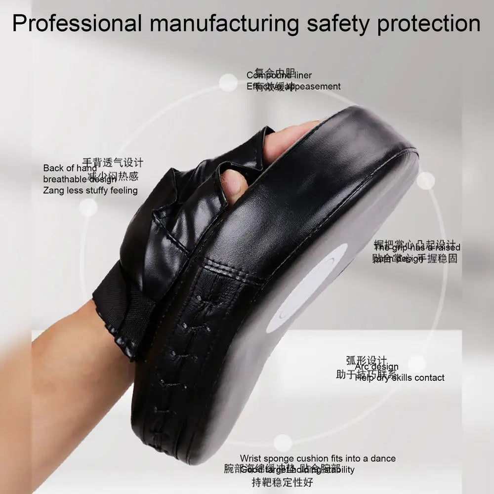 Boxing Hand Target Thickened Curved Boxing Pads Boxing Target Pads Fight Punching Bag PU Leather Punching Mitts for  Boxing