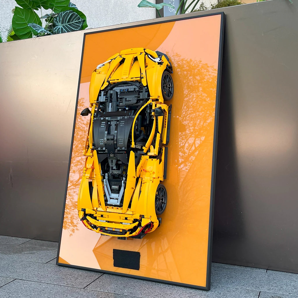 Wall Mount Display for LEGO 42171 Mercedes-AMG F1 W14 E 42207 Ferrari SF-24 F1 42206 Red Bull Racing RB20 F1--Display Wall only