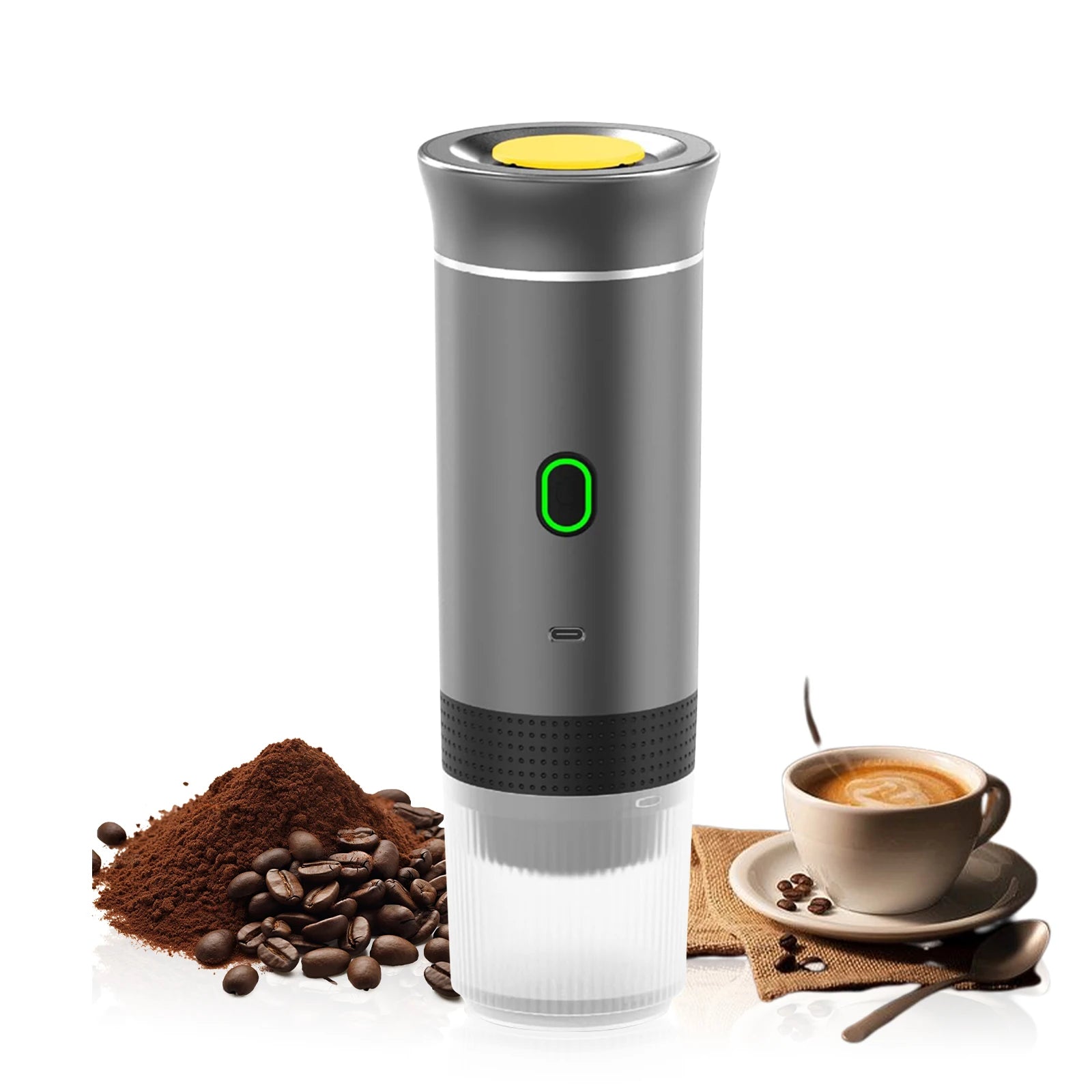 Portable 3-in-1 Coffee Maker, 20Bar USB Espresso Machine for Travel Car Home, Fast Heating Compact Design