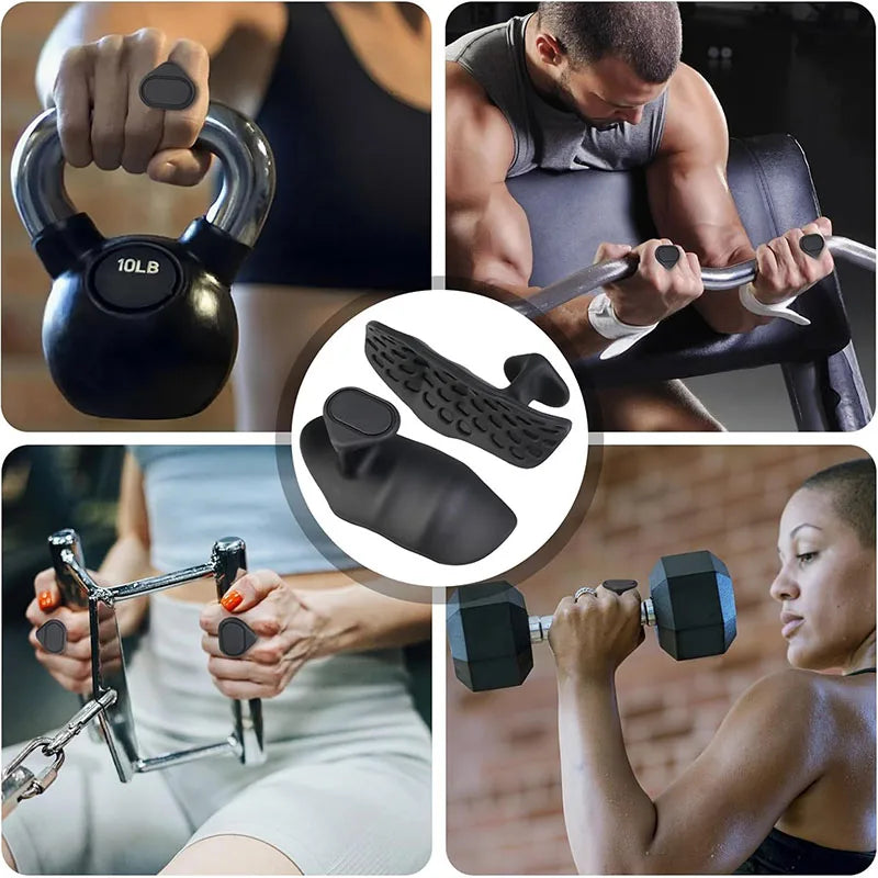 Fitness Hand Grip Gym Weight Lifting Pull Grip Cross Training Palm Grip Handle Protection Dumbbell Gripper Exercise Support
