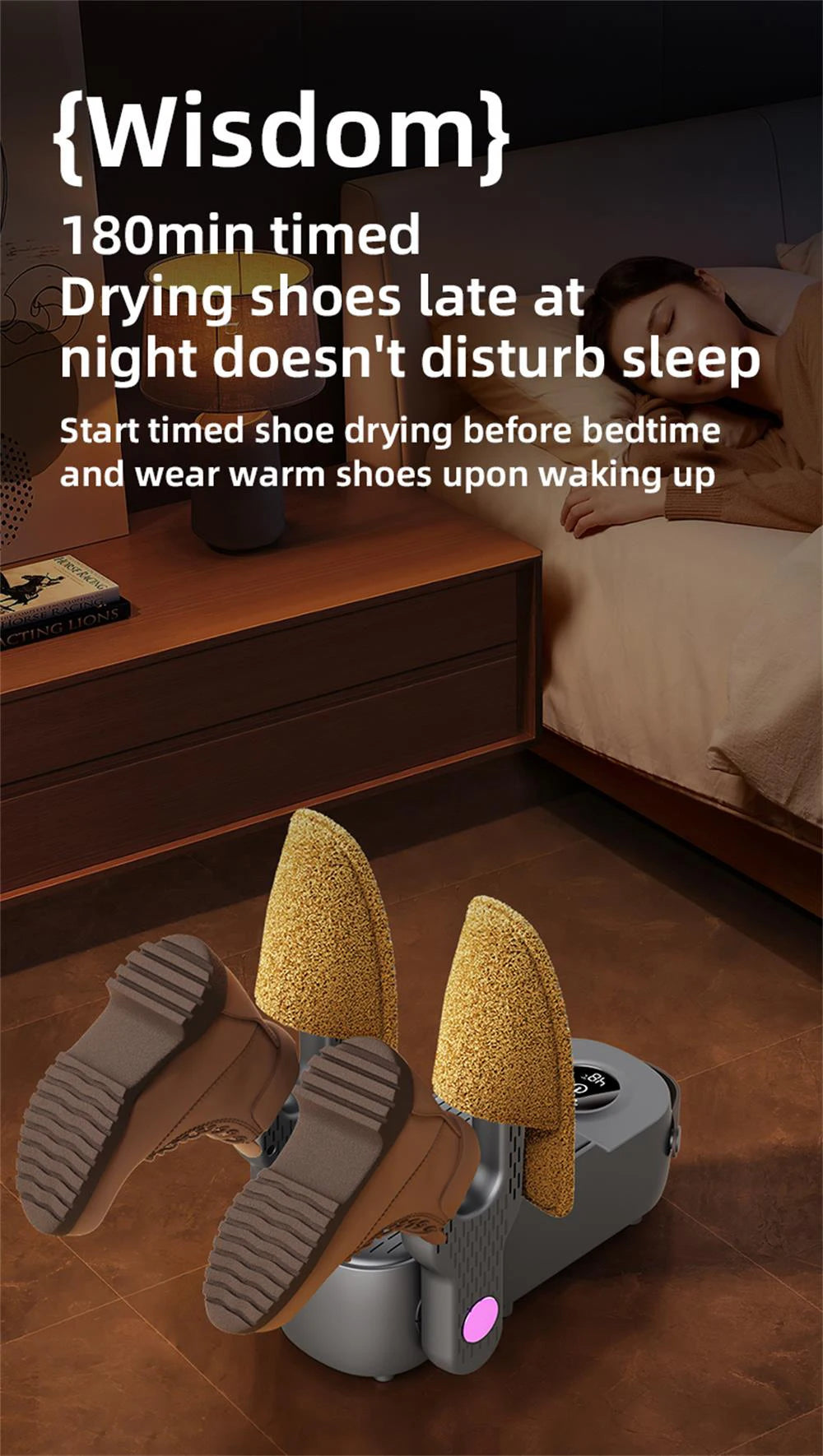 Footwear Dryer Dual Bracket Electric Shoe Dryer Fast Drying for Shoes Socks Gloves Football Boots Dryer Footwear Dryer