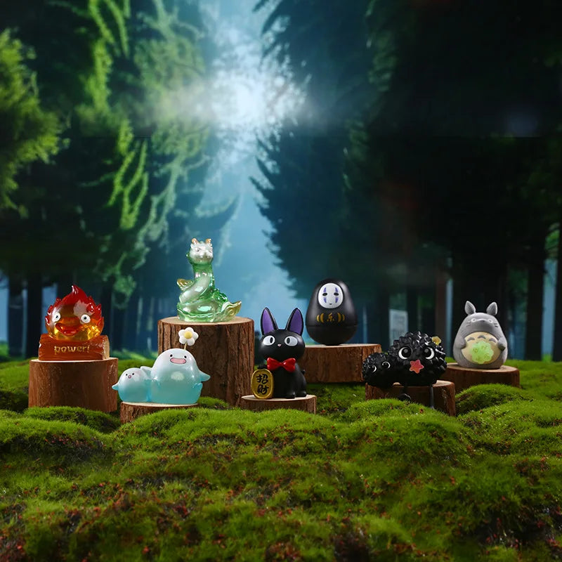 Hayao Miyazaki Fantasy Journey Blind Box Night Light Anime Movie Ornament Decoration Gift Toy Surprise Mystery Box