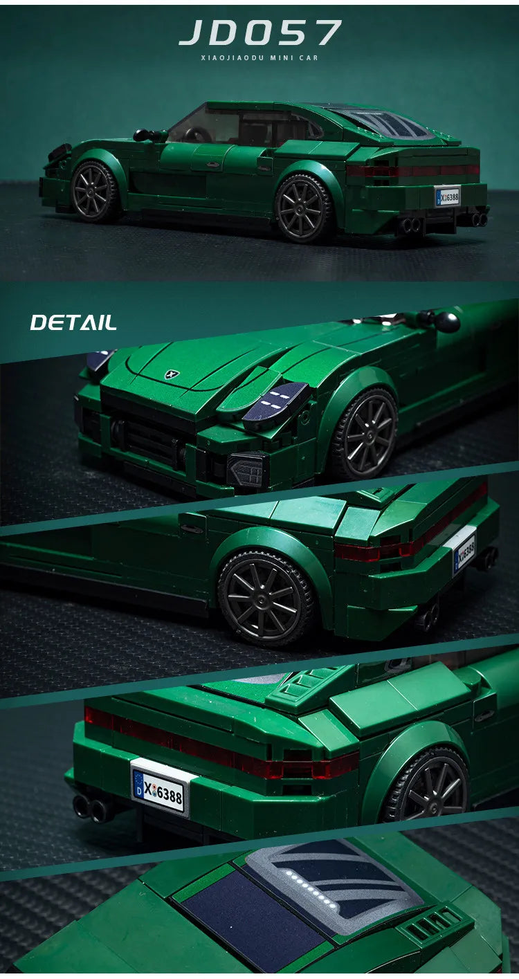 11 Types Speed Champions Car Hypercar Building Blocks MOC Construction Bricks Famous Sport Vehicle Toys Gift For Children Kids