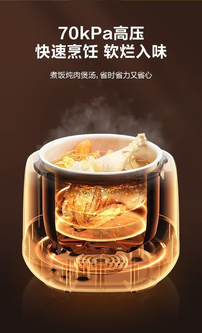 220V ectric Kitchen Appliance Pots Cooking Pressure Cooker Multifunctional Home Small Intelligent Automatic Cookware Multi A