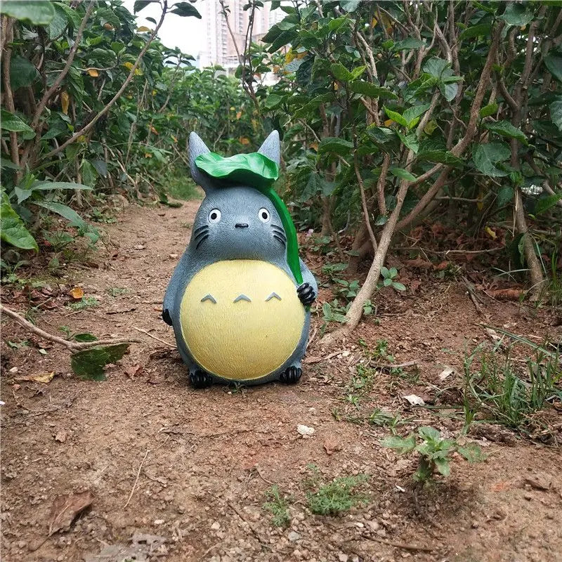 Large Garden Statue Cartoon Anime Totoroeds Sculpture Creative Kawaii Miyazakis Hayaos Totoros Resin Figurines Garden Home Decor