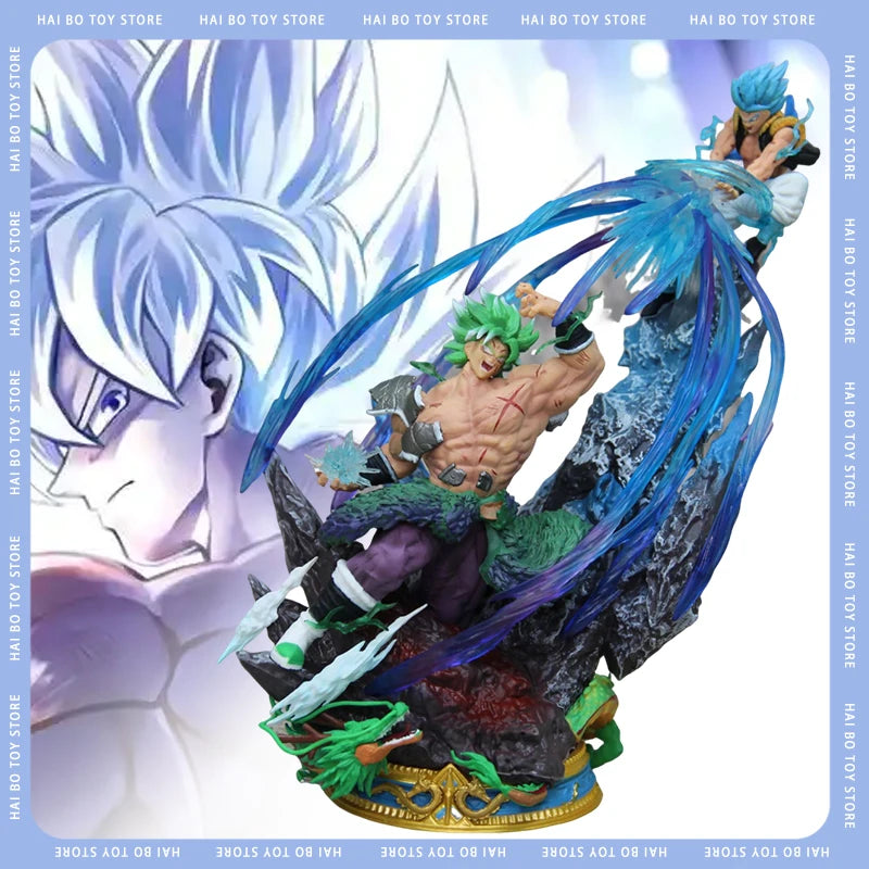 Anime Figure Dragon Ball Broly Vs Gogeta Figure Broly Figure Model Pvc Statue Dolls Collection Toy Decoration Christmas Toy Gift