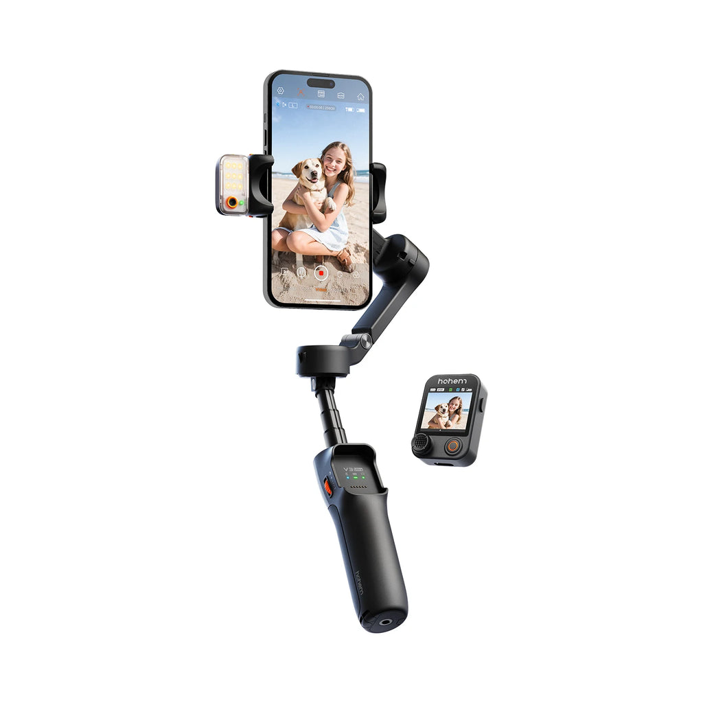 Hohem iSteady V3 Ultra Gimbal Stabilizer for iPhone with AI Auto Tracking Detachable Touchscreen Remote Phone Gimbal