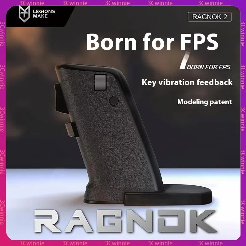 Gun Mouse For Shooting Games Custom Black White Wireless Dual-Mode Vertical Gaming Mouse Born For Fps