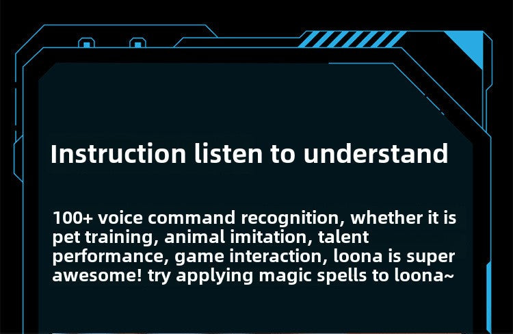 Loona Smart Pet Robot | AI Interactive,Gesture Control,Voice Commands,Home Monitoring,Multilingual Support,Children's Companion